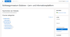 Desktop Screenshot of moodle.schlossgym-guetzkow.de