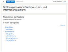 Tablet Screenshot of moodle.schlossgym-guetzkow.de